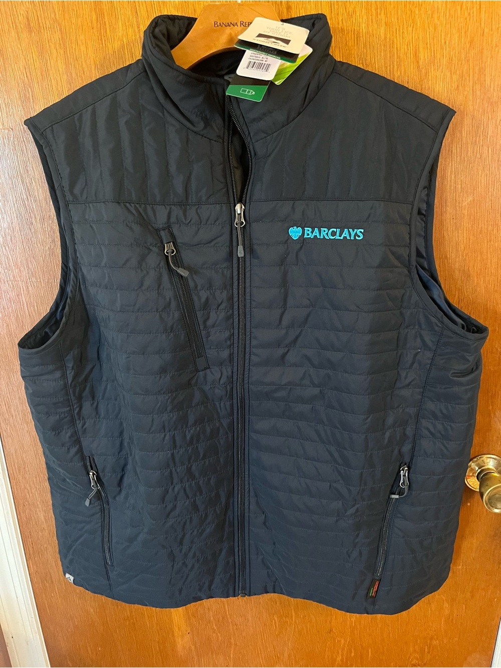 Barclays Men's Black Quilted Insulated Vest